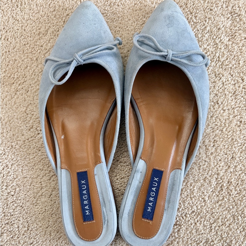 Margaux Women's Light Blue Suede Loafers